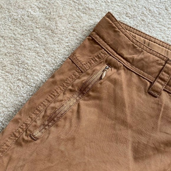 Prana S Hiking Outdoor Casual Shorts Zip Pockets Polyester Cotton Nylon Blend - Picture 2 of 10